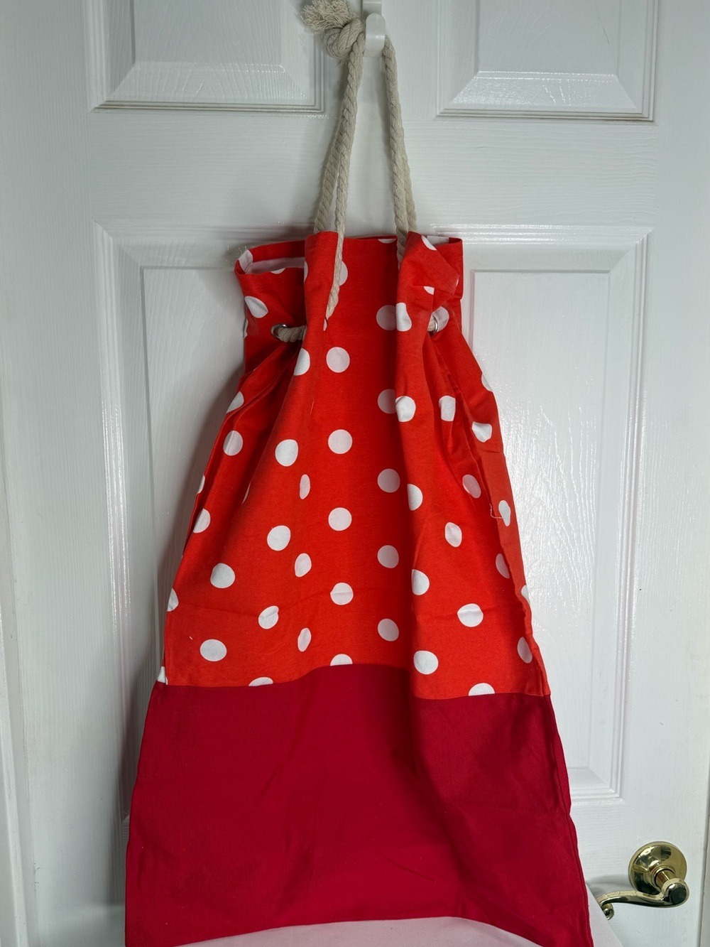 CUBBIES RED AND WHITE POLKADOT SACK